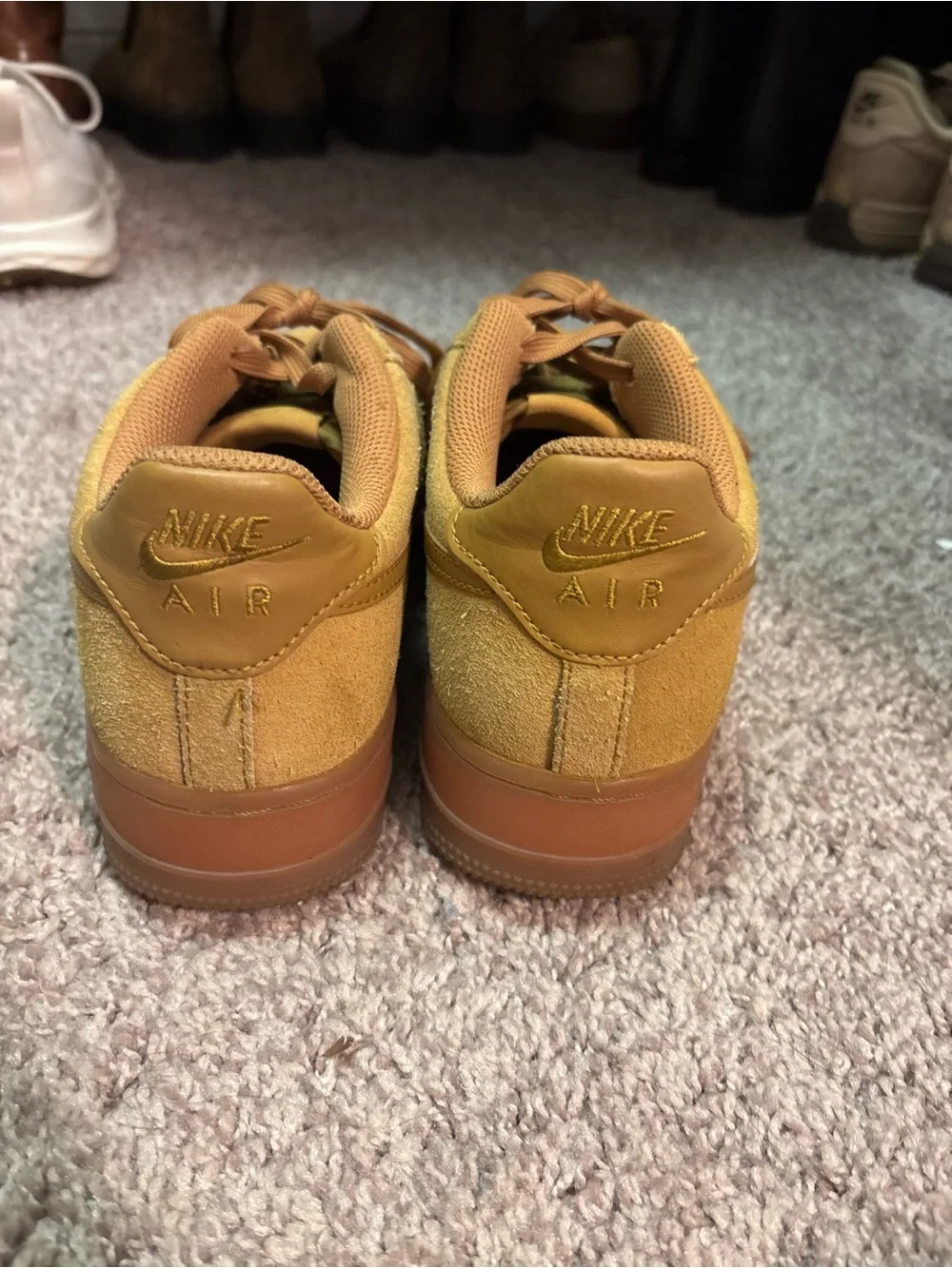 Nike Sage-Low Suede Low-Top Sneakers in Mustard Yellow